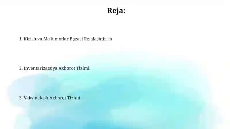 Microsoft Accessda ma'lumotlar yaratish 2