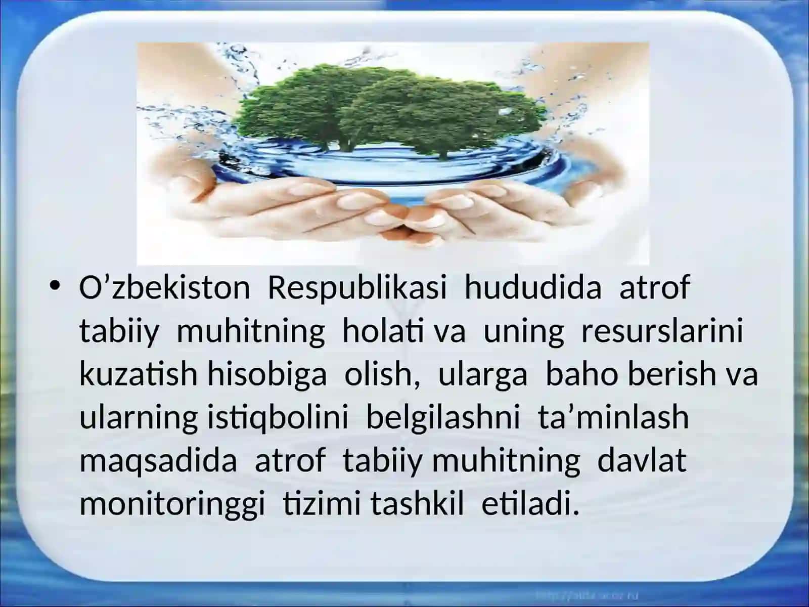 Ekologik tahlilning mazmuni va maqsadi 2