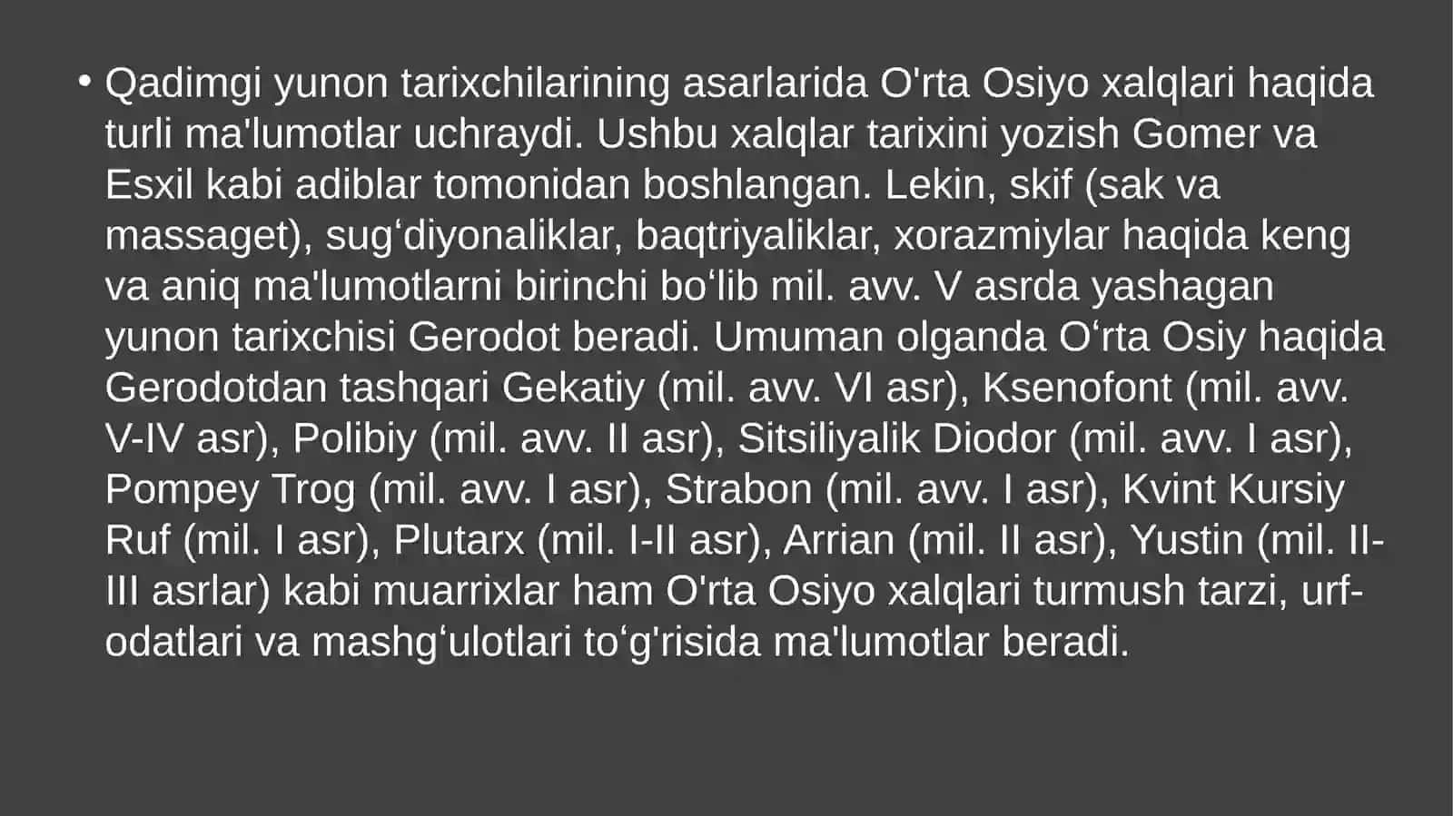 O'rta Osiyo xalqlarining qadimgi davr tarixi tarixshunosligi 2