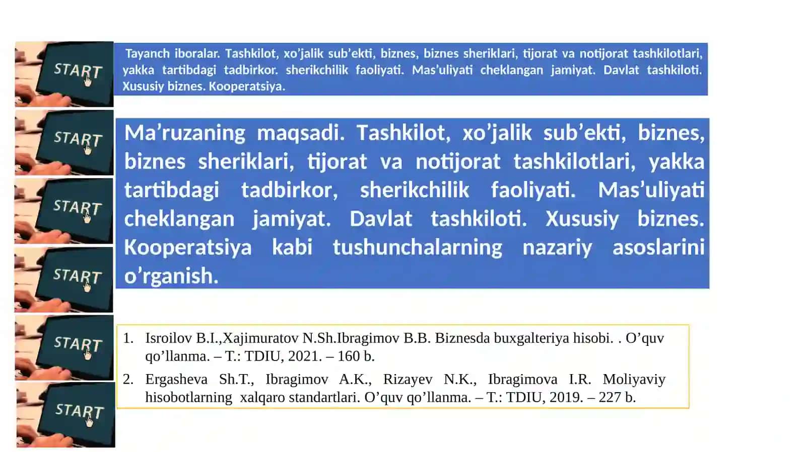 Biznes sub'ekti, uning manfaatdor tomonlari va tashqi muhit 2