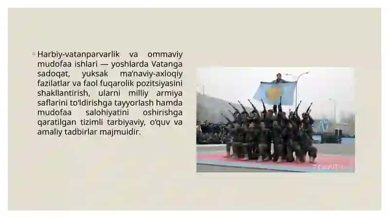 Harbiy-vatanparvarlik va ommaviy mudofa ishlari rejalarini amalga oshirishdagi rejalari 2