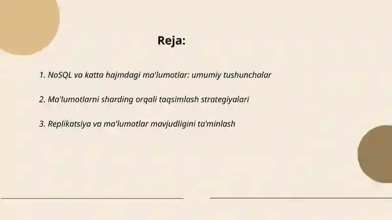 NoSQL ma'lumotlar bazasida katta hajmdagi ma'lumotlarni saqlash 2