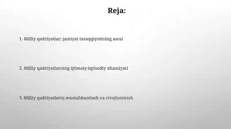 Milliy qadriyatlar va jamiyat taraqqiyoti 2