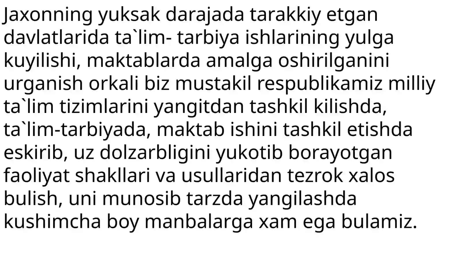 Mamlakatlarda ta’lim tizimi 2