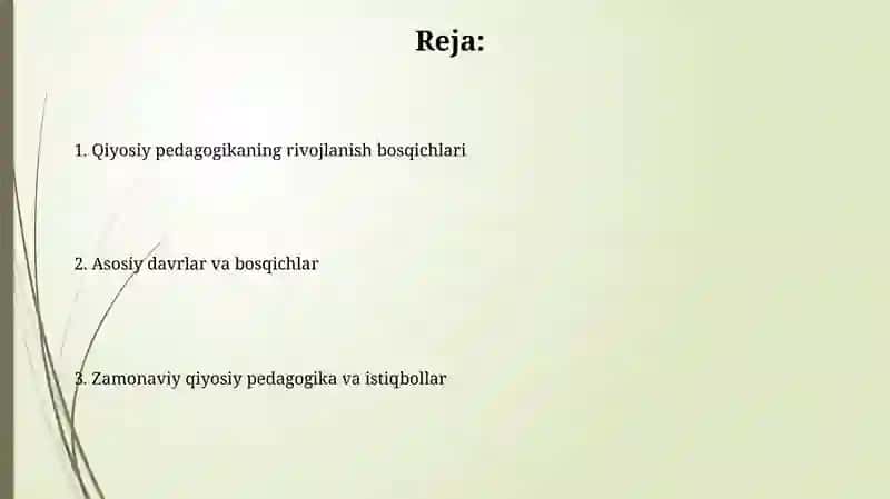 Qiyosiy pedagogikaning taraqqiyot bosqichlari 2