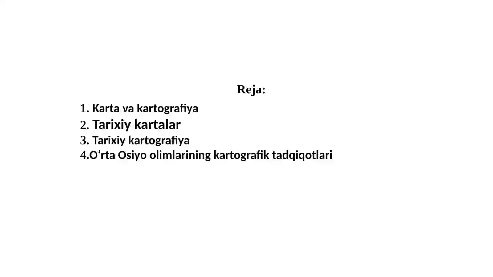 Tarixiy kartografiyaning shakllanishi va taraqqiyoti 2