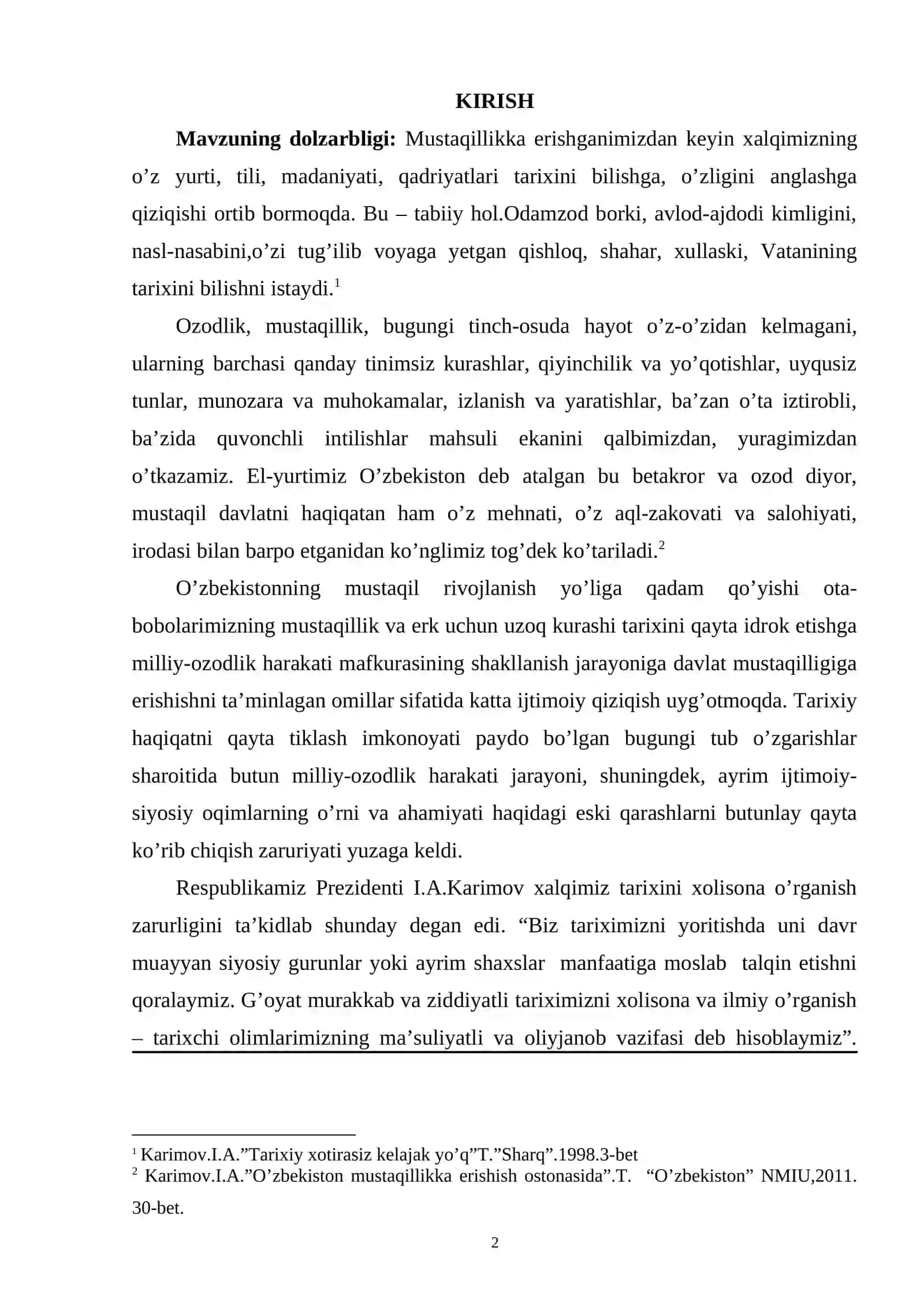 Milliy davlatchilik tarixida Turkiston muxtoriyatining o’rni 2