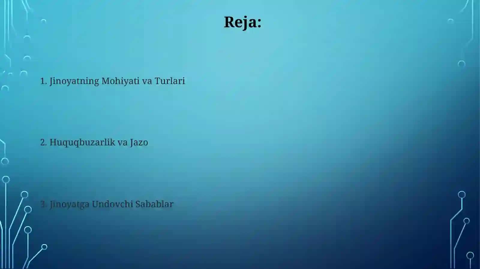 Jinayatchilik, qonunbuzarlik va uning motivatsiyasi 2