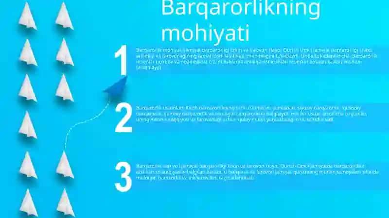 Jamiyat Barqarorligi Erkin Va Farovon Hayot Qurish Omili 2