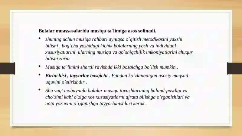 Kattavatayyorlov guruhda musiqa mashg'ulotlari 2