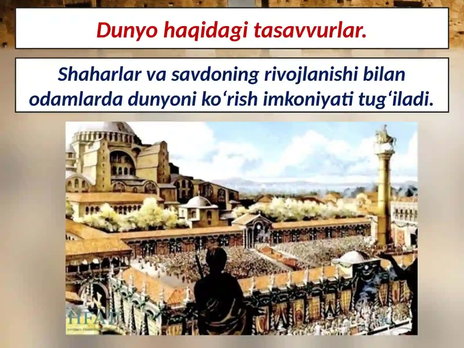 7-sinf Jahon tarixi fanidan Yevropa madaniyati dars ishlanma 2