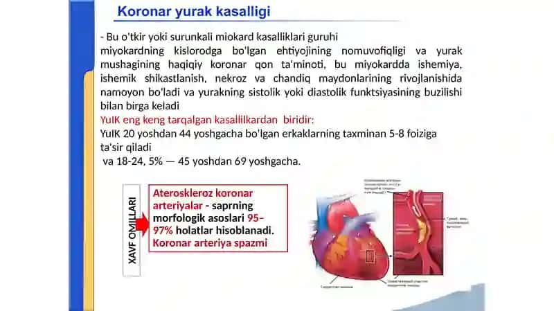 YuIK SIMPTOMATOLOGIYASI. O'TKIR MIOKARD INFARKTIDA EKG O'ZGARISHI 2