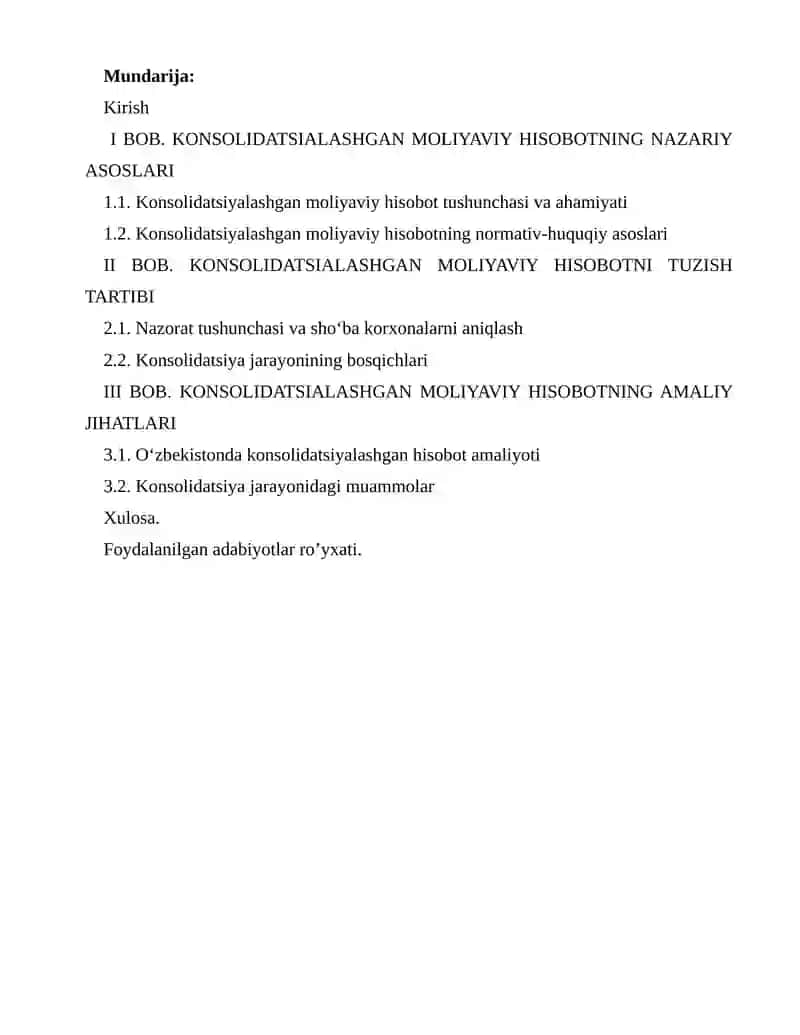 Konsolidatsiyalashgan moliyaviy hisobot tuzishning nazariy asoslari 2