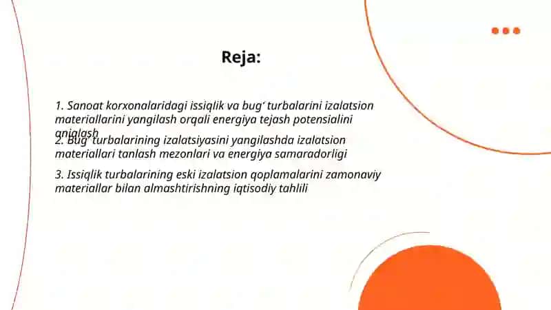 Sanoat korxonalaridagi issiqlik va bugʻ turbalarini izalatsion materiallarni yangilash 2