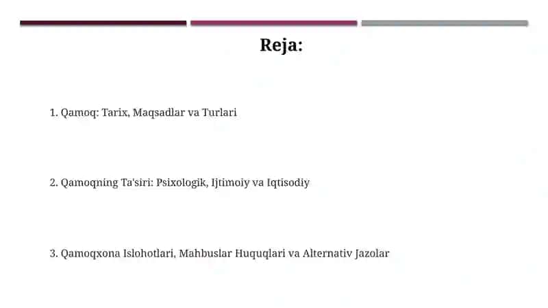 Qamoq: Tarix, Maqsadlar va Turlari 2