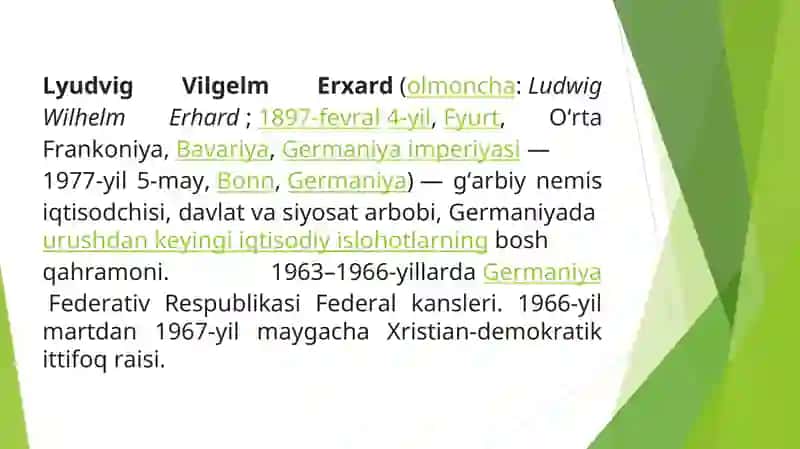 Lyudvig Erdxardning iqtisodiy islohotlari 2