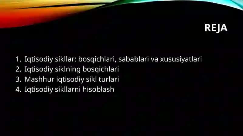 Iqtisodiy sikllar: bosqichlari,sabablari va xususiyatlari 2