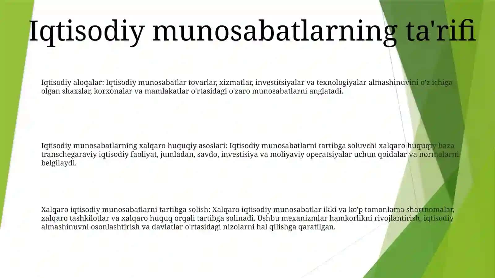 Iqtisodiy Munosabatlarni Xalqaro-Huquqiy Tartibga Solish 2