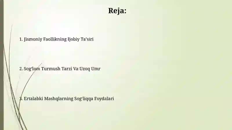 Ertalabki Mashqlarning Sog'liqqa Foydalari 2