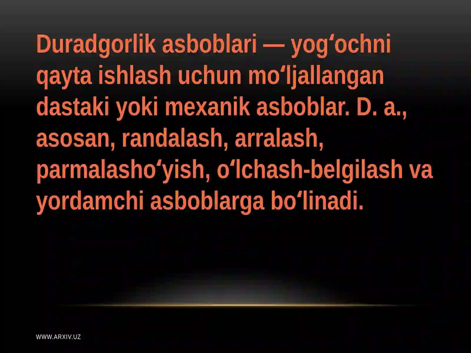 Duradgorlik va chilangarlik ish asboblari bilan tanishish 2