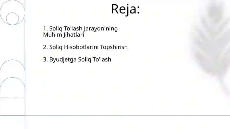 Soliq to'lovlarini nazorat qilish 2