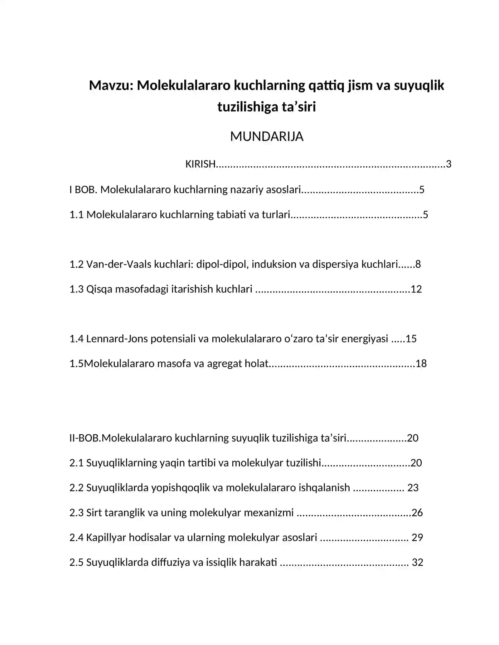 Molekulalararo kuchlarning qattiq jism va suyuqlik tuzilishiga ta’siri 2