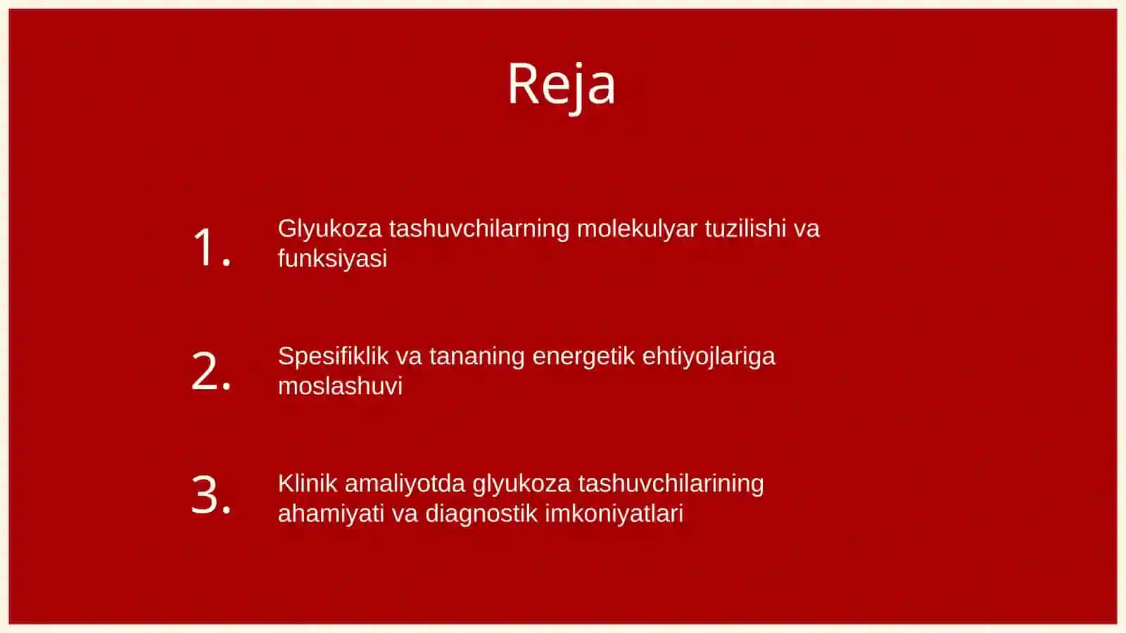 Glyukoza tashuvchilarning tuzilishi, spesifikligi klinik ahamiyati 2