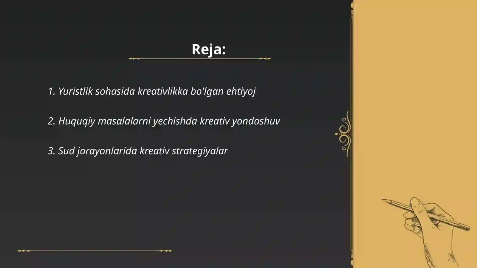 Yurist faoliyatida kreativlik roli 2
