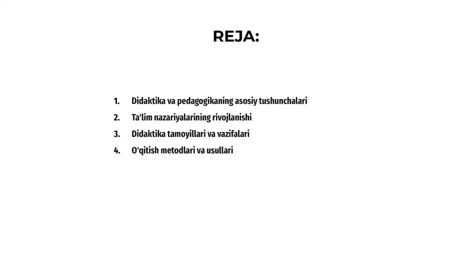 Didaktika-pedagogik ta'lim nazariyasi 2