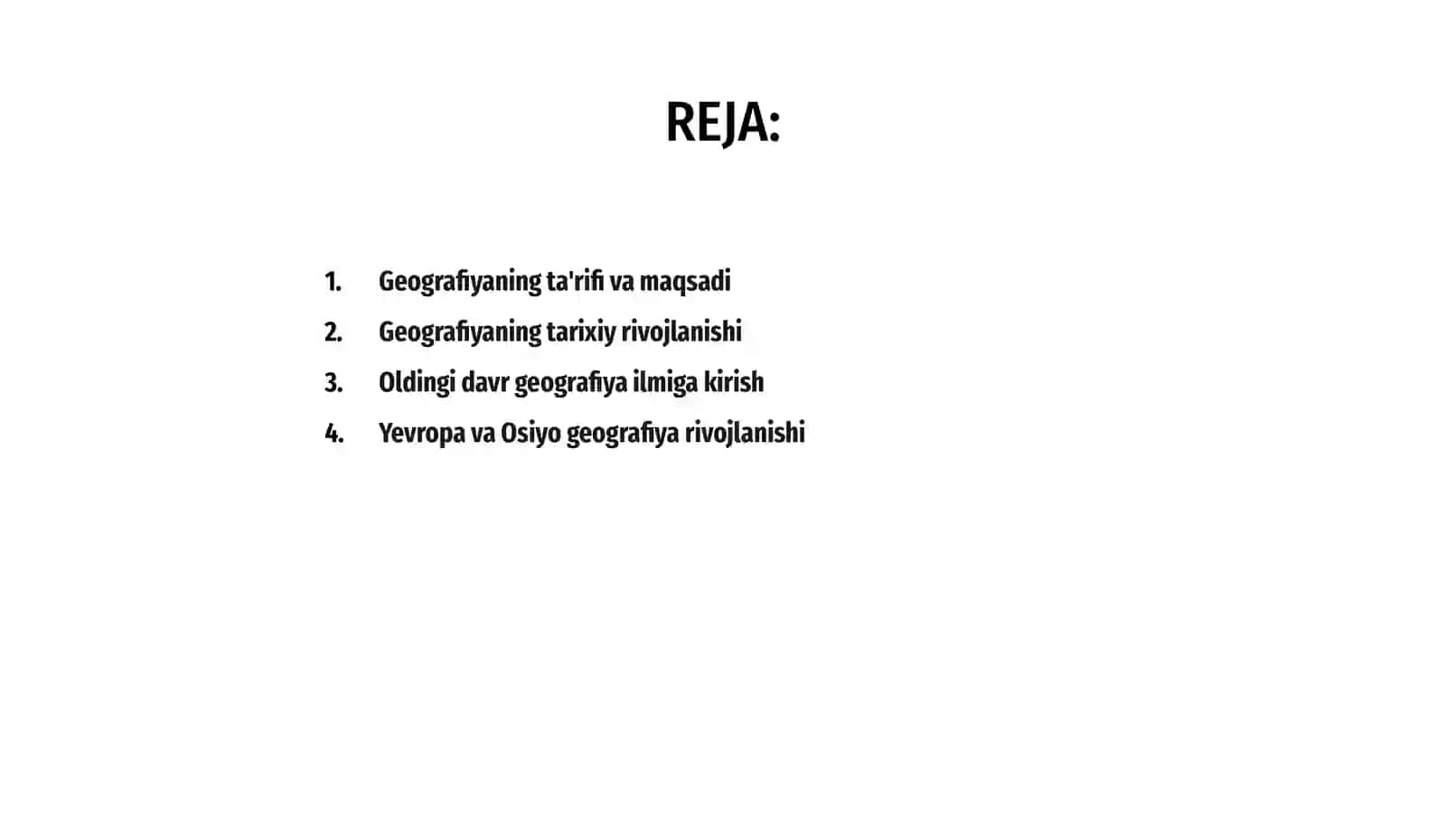 Geografiyaning rivojlanish bosqichlari 2