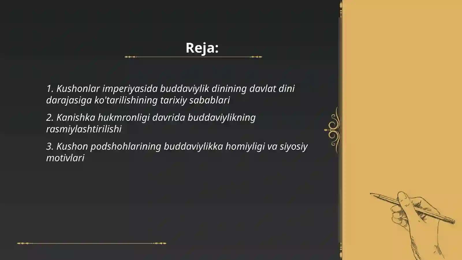 Kushonlar imperiyasida buddaviylik dinining davlat dini darajasiga ko'tarilishi 2