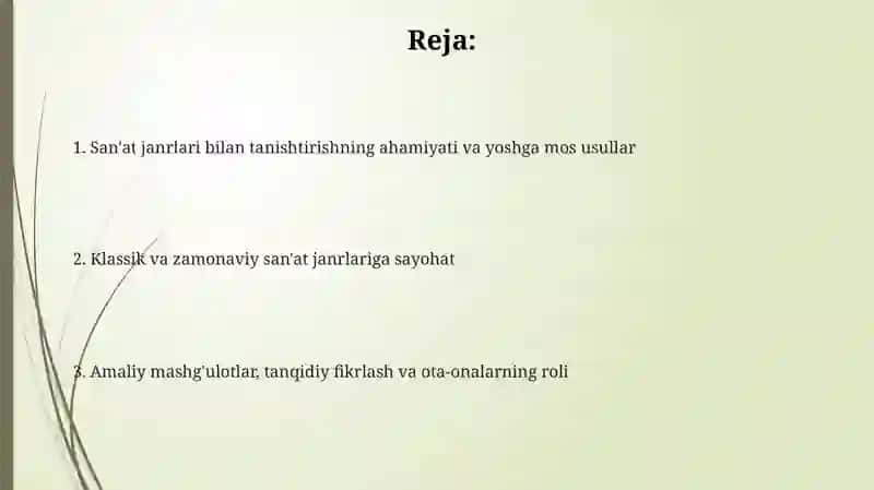 Bolalarni sanʼat janrlari bilan tanishtirish 2