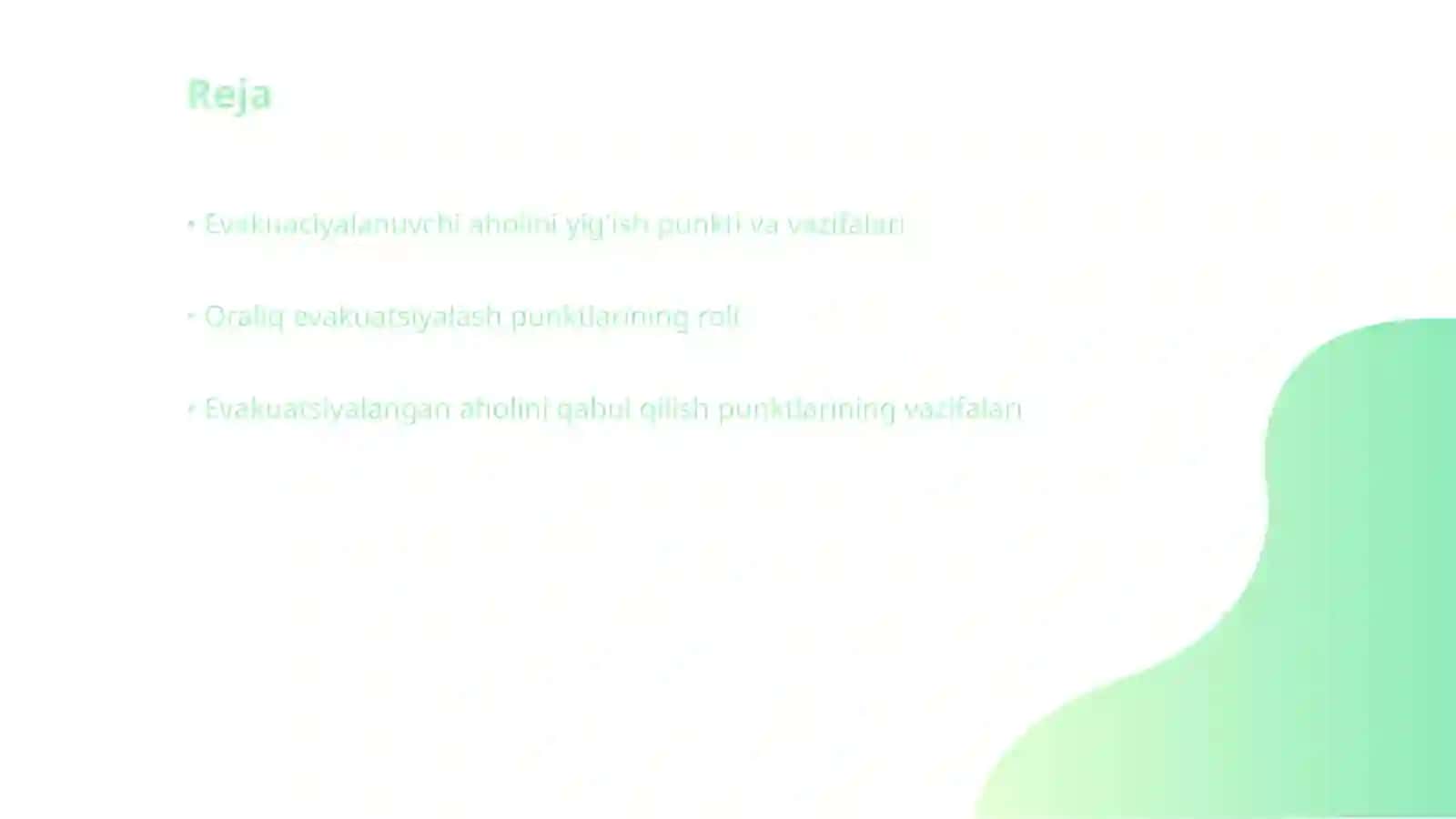 Evakuatsiyalanuvchi aholini yig'ish punkti va vazifalari 2