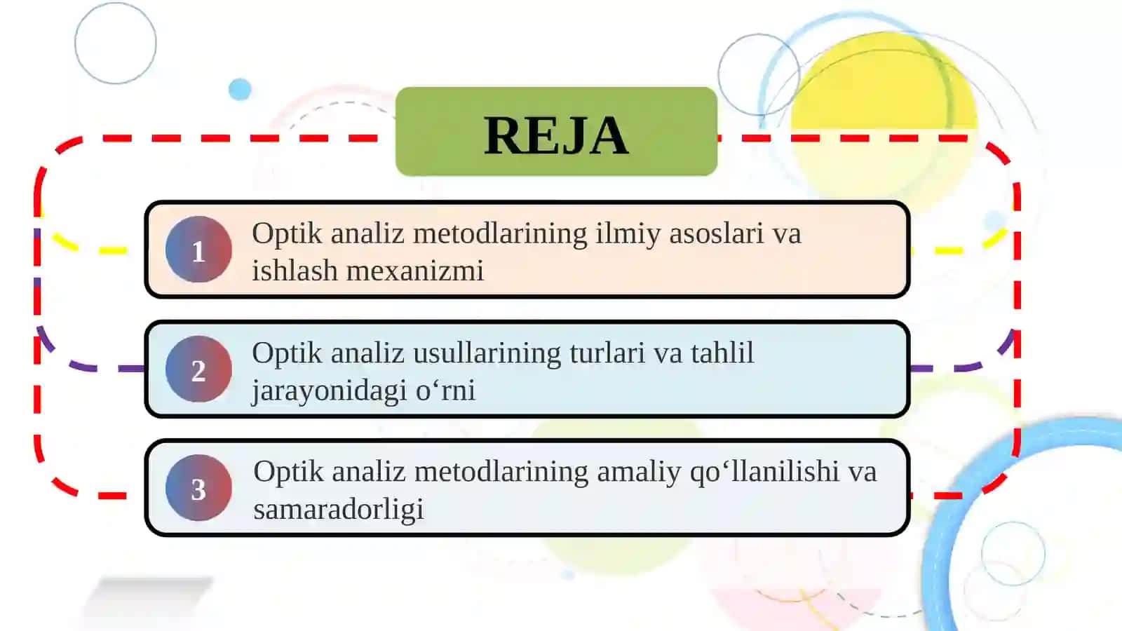 Optik analiz metodlari SLAYD 2