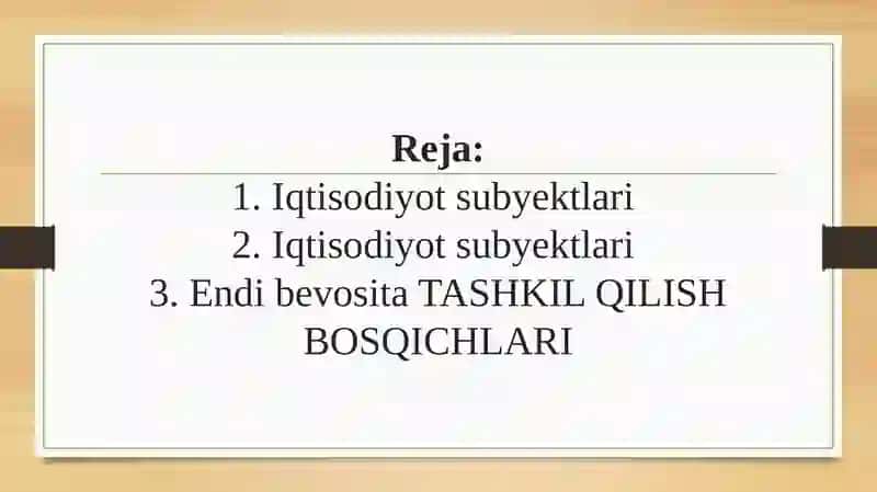 Iqtisodiyot subyektlarida tahlil ishlarini tashkil qilish bosqichlari 2