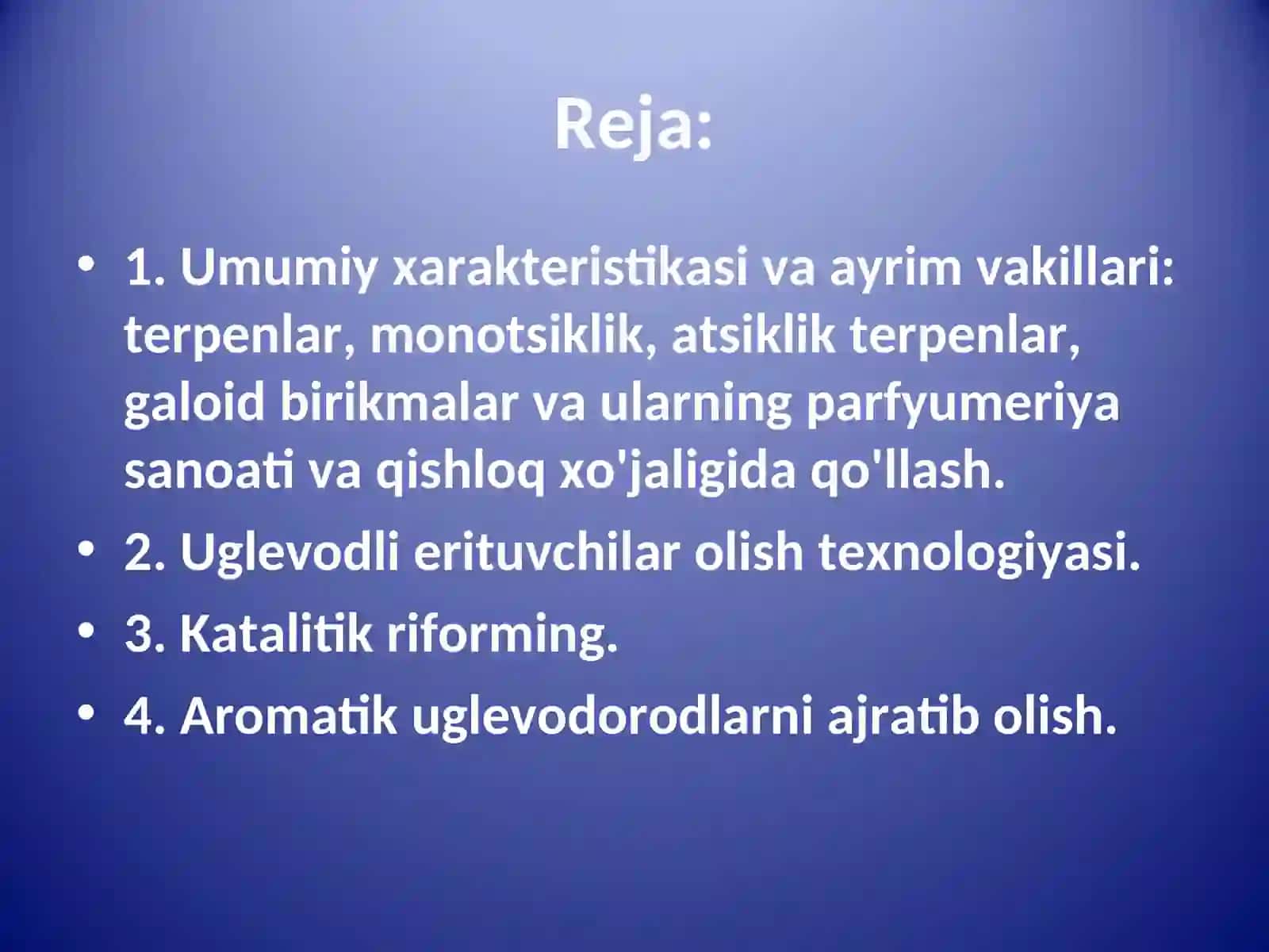 Uglevodorodlar va galoid birikmalar 2