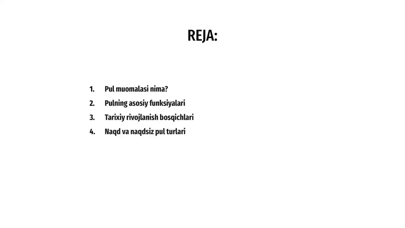 Pul muomalasi 2