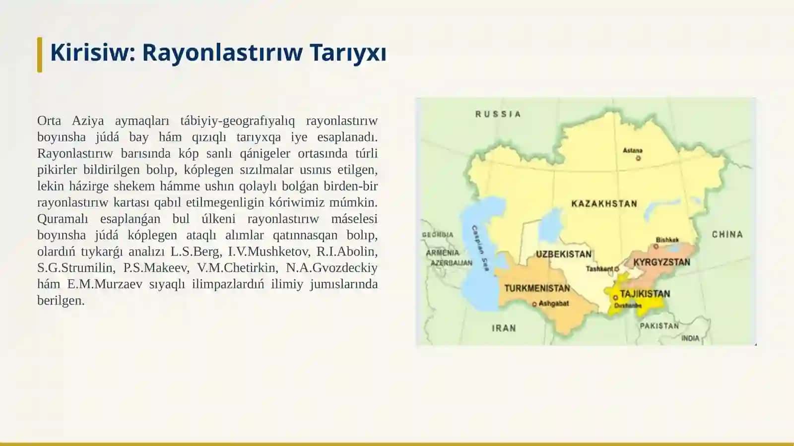 ORTA AZIYA JER BETINIŃ DÚZILISI 2