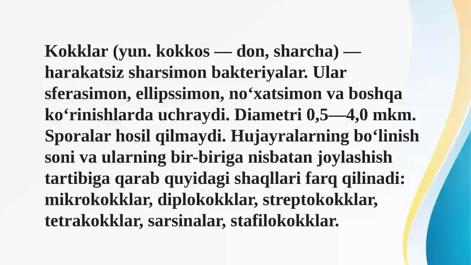 Shartli patogen anaerob kokklar (peptokokklar,peptostreptokokklar,veylonellalar) 2