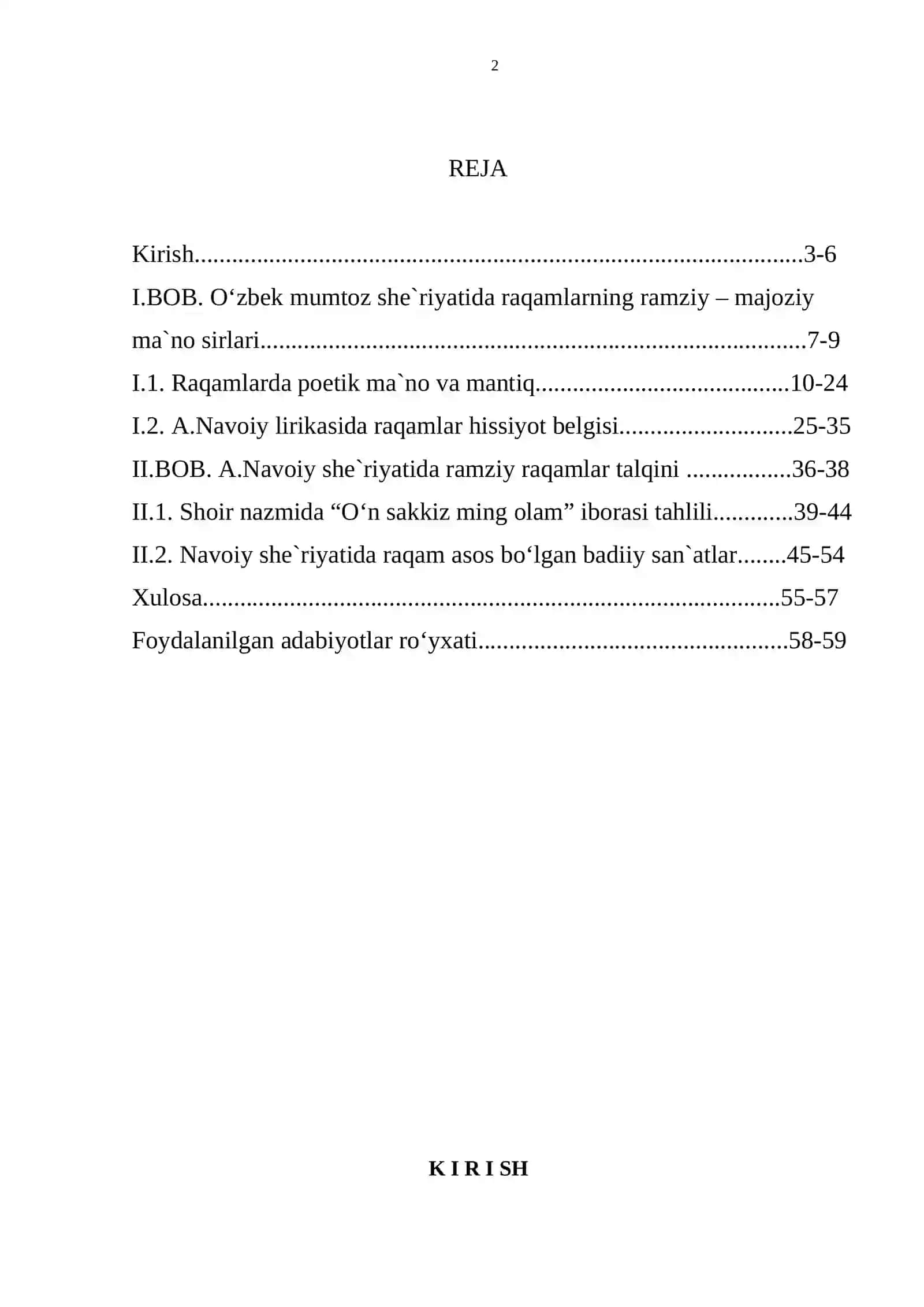 Alisher Navoiy she`riyatida ramziy raqamlar talqini 2