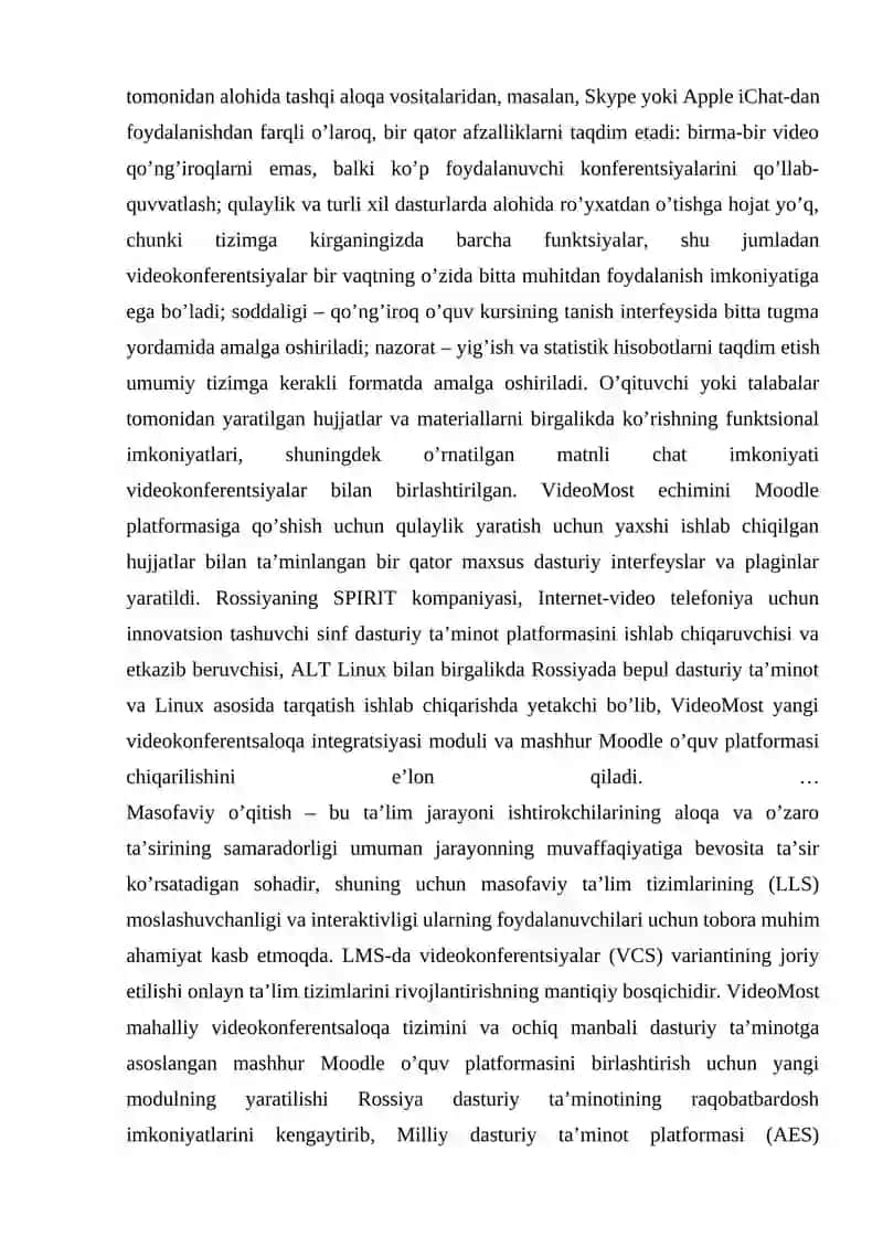 Kredit modul tizimini raqamlashtirish bo’yicha tajribalar 2