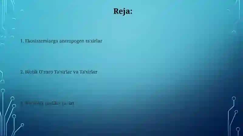 Turli ekologik omillarning tirik organizmlarga ta’sir etish mexanizmlari 2
