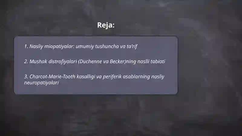 Nasliy miopatiyalar 2
