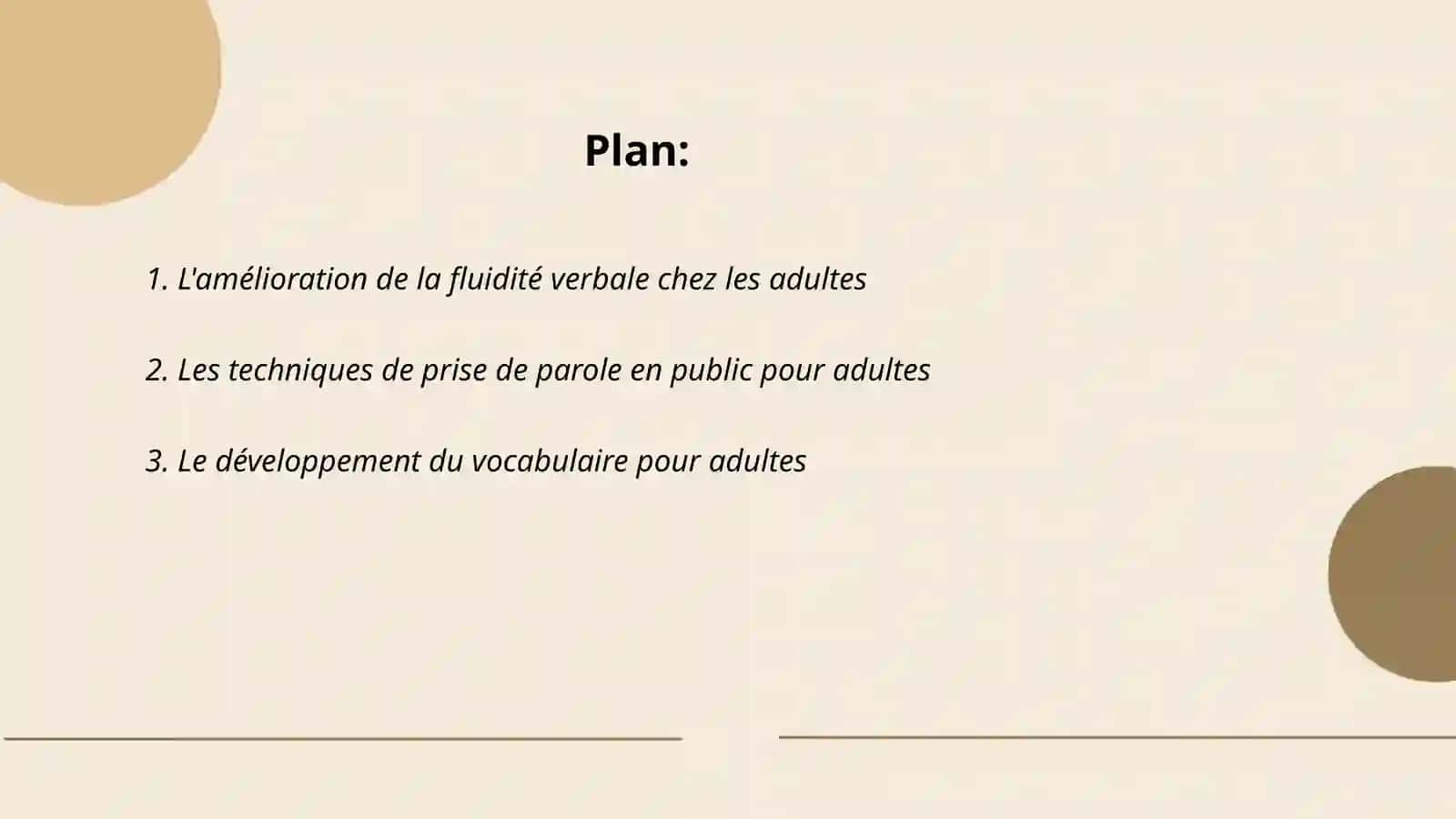 Le système de développement de l’orale et de la production écrite des adultes 2