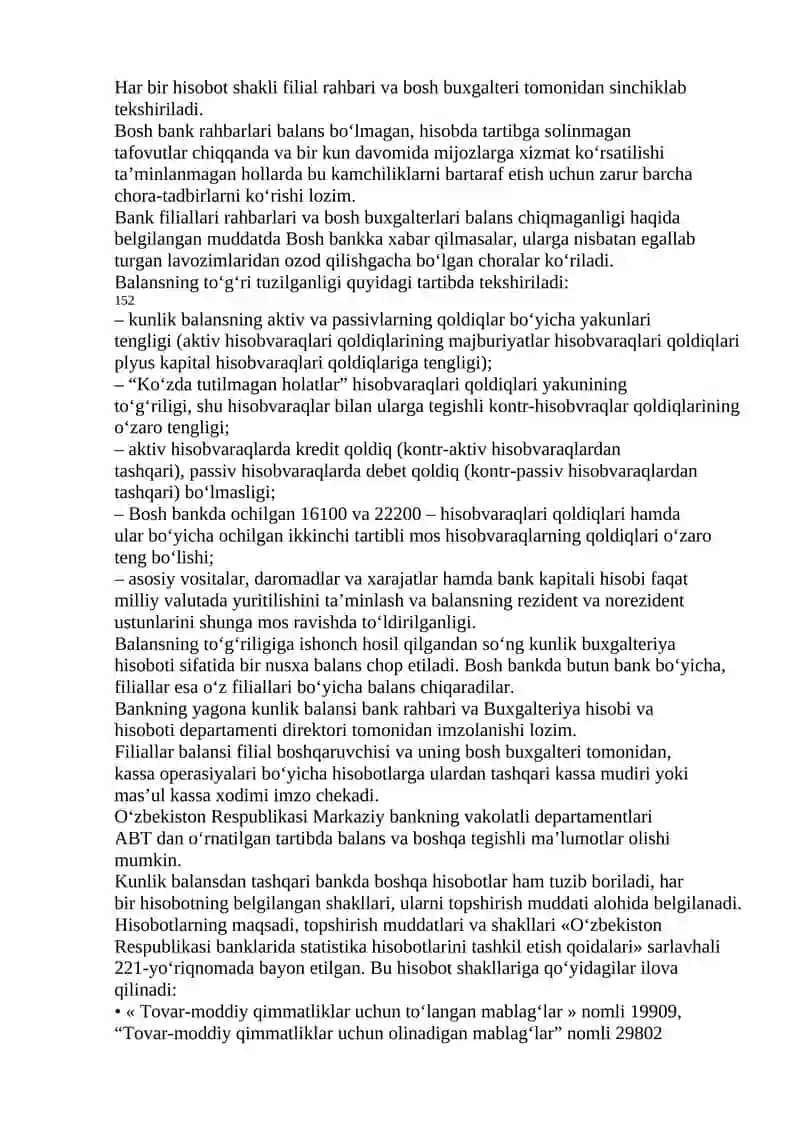 BANK BUXGALTERIYA HISOBOTLARI 2