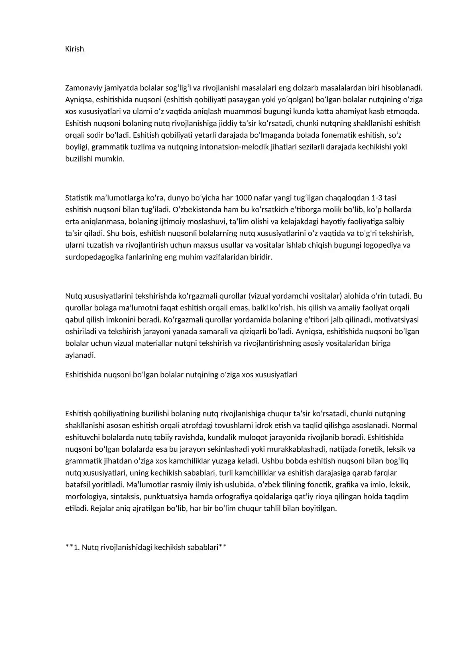 Eshitishida nuqsoni bo‘lgan bolalar nutq xususiyatlarini tekshirish bo‘yicha ko‘rgazmali qurollar tayyorlash 2