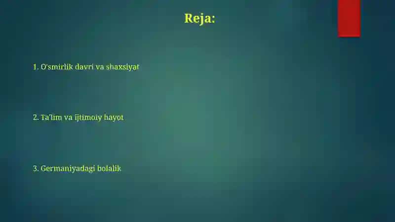 Nemis maktab tizimi: Qisqacha ma'lumot 2
