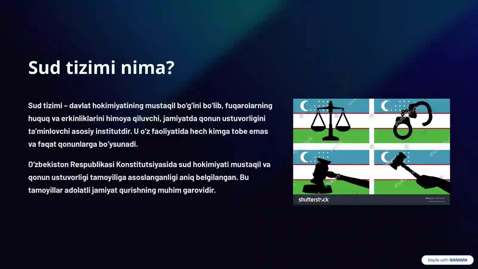Sud tizimi bo'gini va sud instansiyasi tushunchasi va turlari 2
