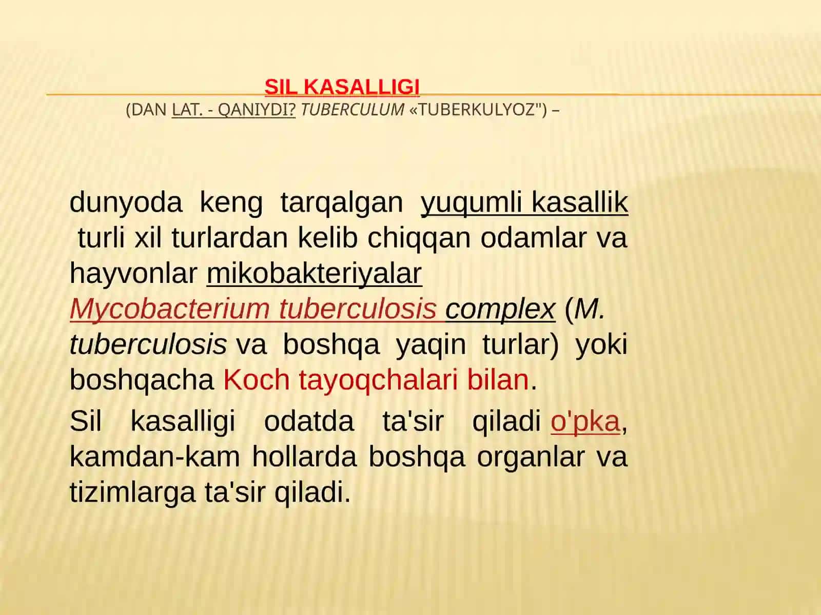 O'pka tuberkulyozi 2