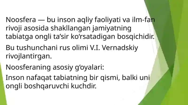 Noosfera tushunchasi va atrof-muhit muhofazasi 2